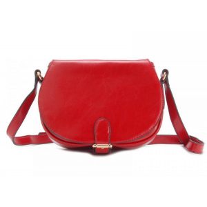 Red Leather Crossbody Bag